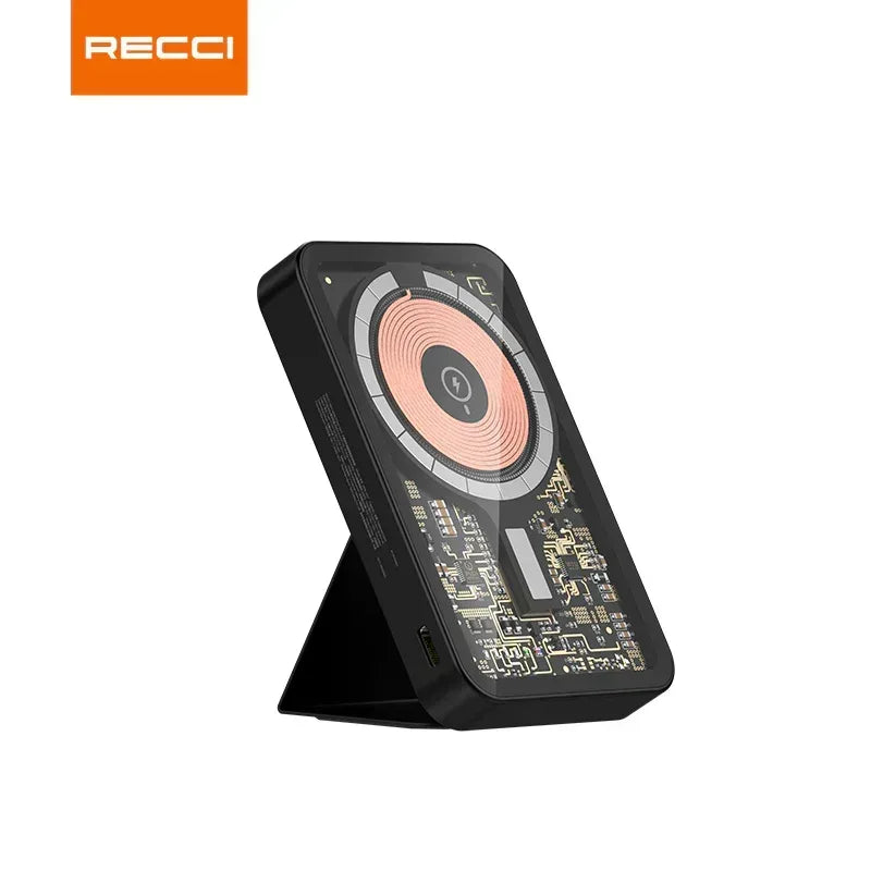 Recci Mars Transparent Magnetic Power Bank 5000mAh RPB-W07 - Three