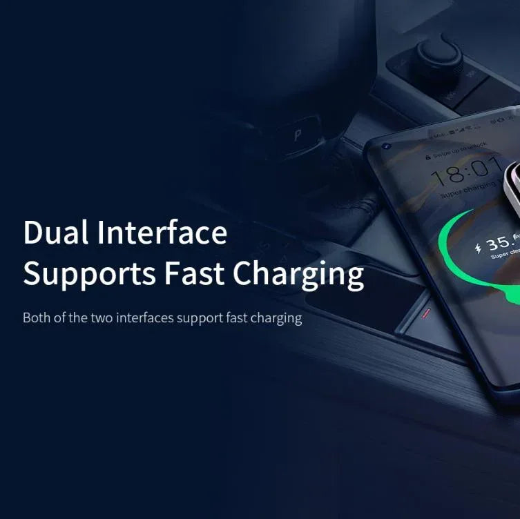 Recci Journey ON-Board 75W Car Charger RCC-N15 - Three