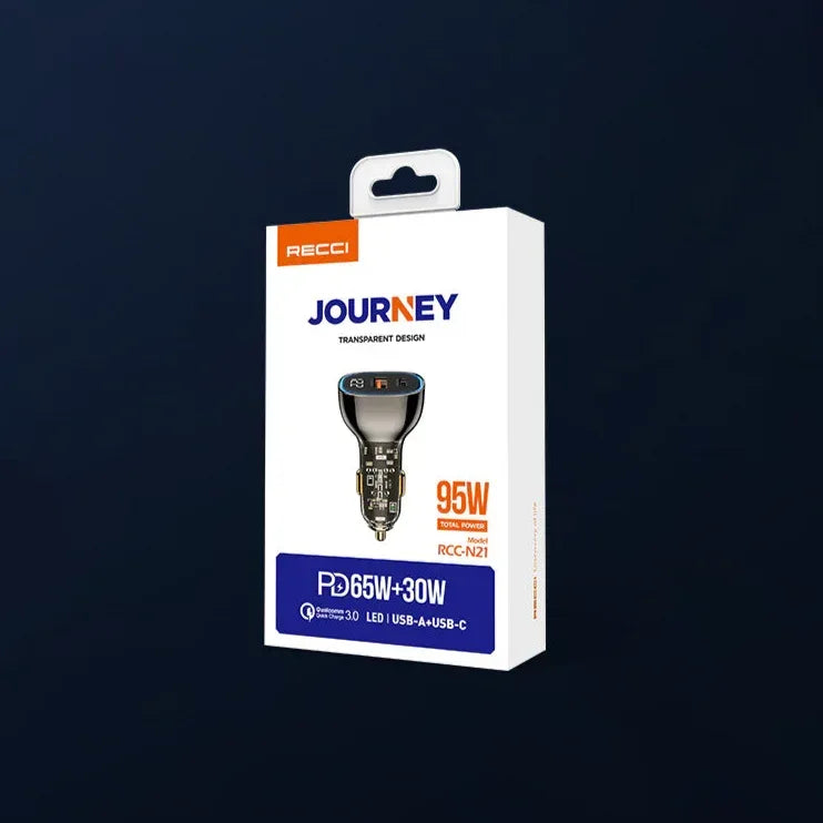 Recci PD 65W Dual Port Total Power 95W RCC-N21 - Three