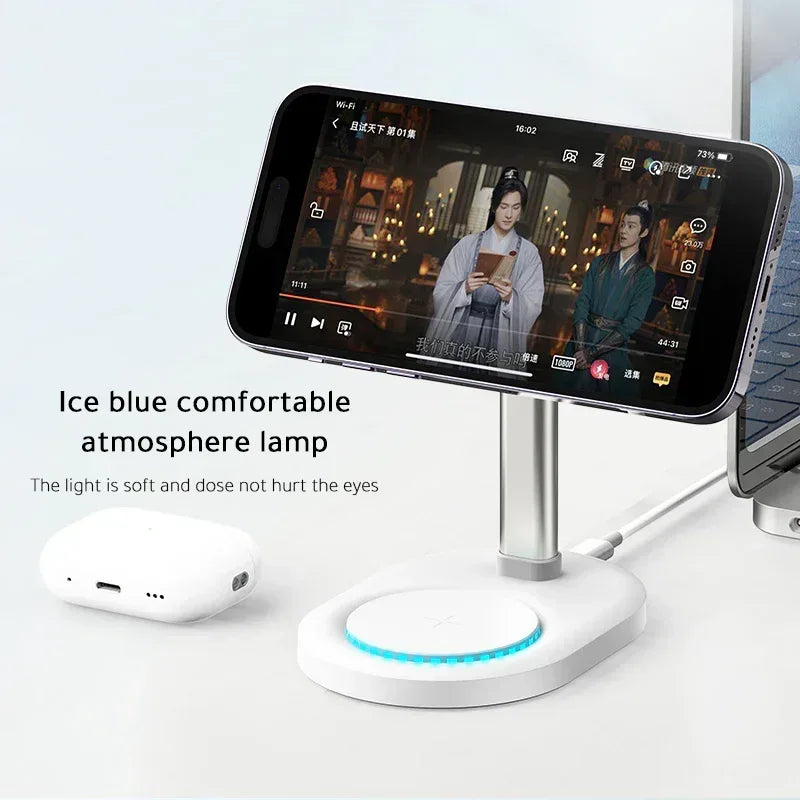 Recci 2 in 1 Wireless Charging Holder RCW-32 - Three