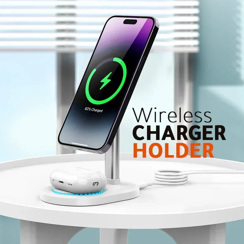 Recci 2 in 1 Wireless Charging Holder RCW-32 - Three