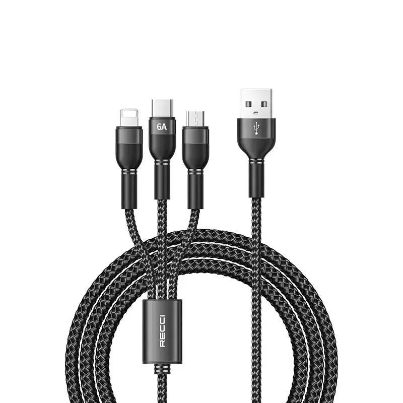 Recci SkyLine 3 in 1 Cable RTC-T12 - Three