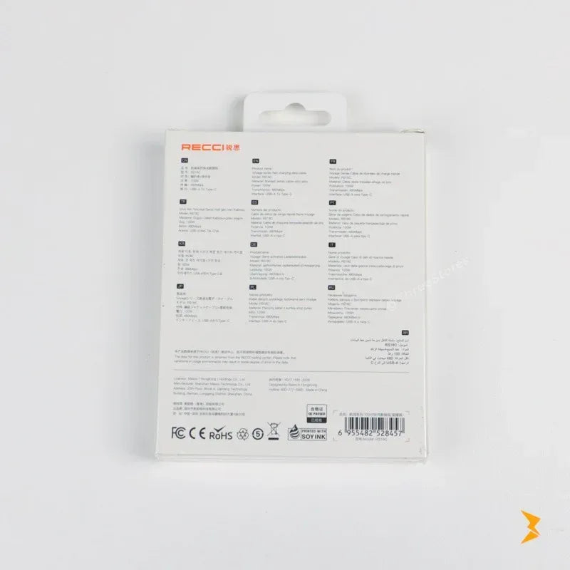 Recci Voyage 100w Fast Charging Cable 150cm RS18C - Three
