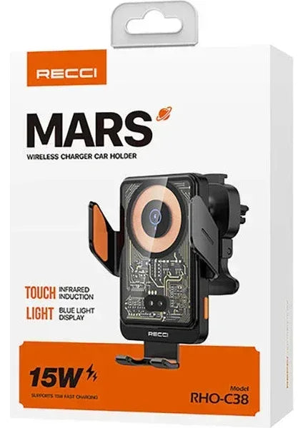 Recci Wireless Charger Car Holder 15W RHO-C38 - Three