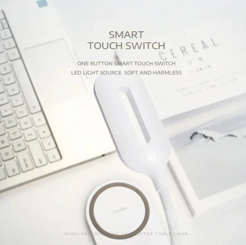Recci Wireless Charging Desktop Lamp RLS-L08 - Three