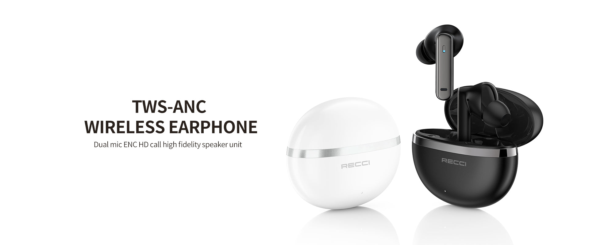 Recci Wireless Earphone ANC Noise Reduction REP-W88