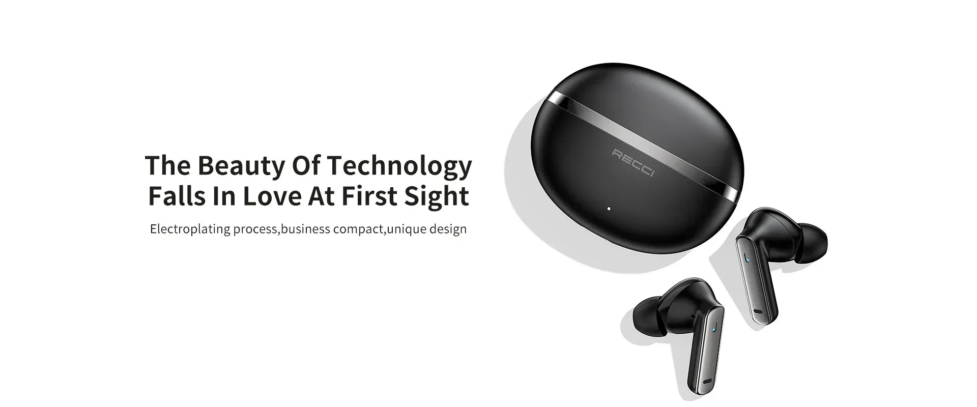 Recci Wireless Earphone ANC Noise Reduction REP-W88 - Three