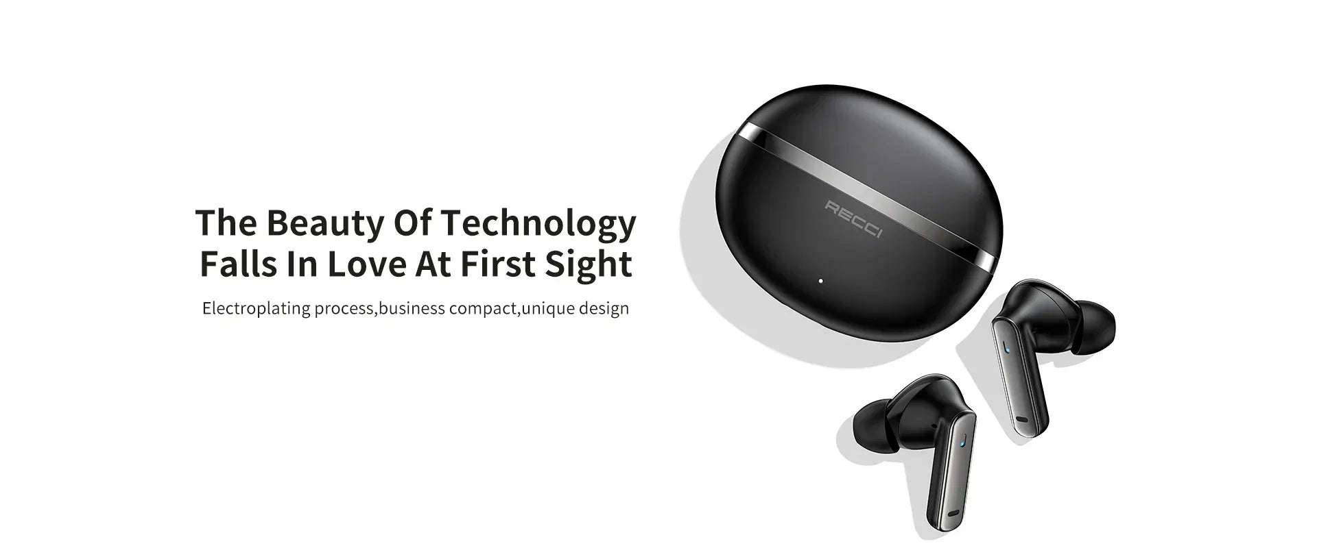 Recci Wireless Earphone ANC Noise Reduction REP-W88 - Three