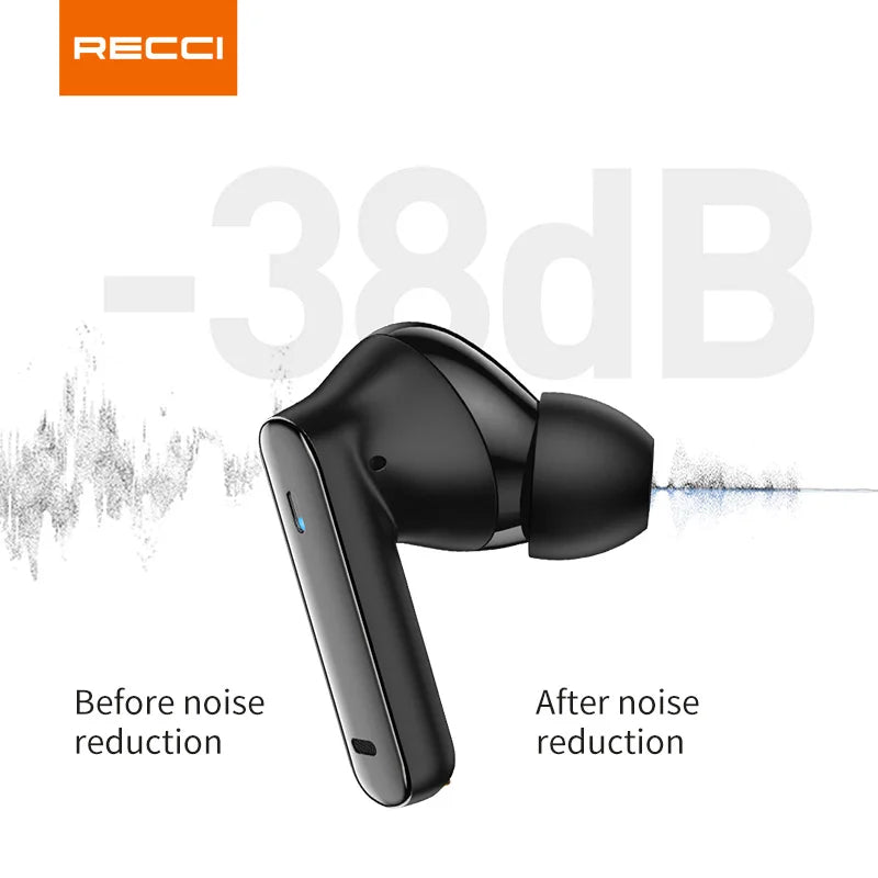 Recci Wireless Earphone ANC Noise Reduction REP-W88