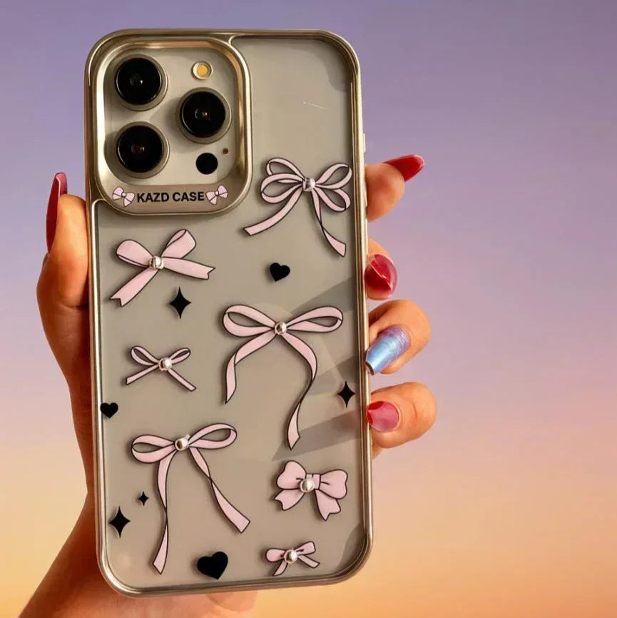 Ribbon Clear Case iPhone 16 Pro Max - Three
