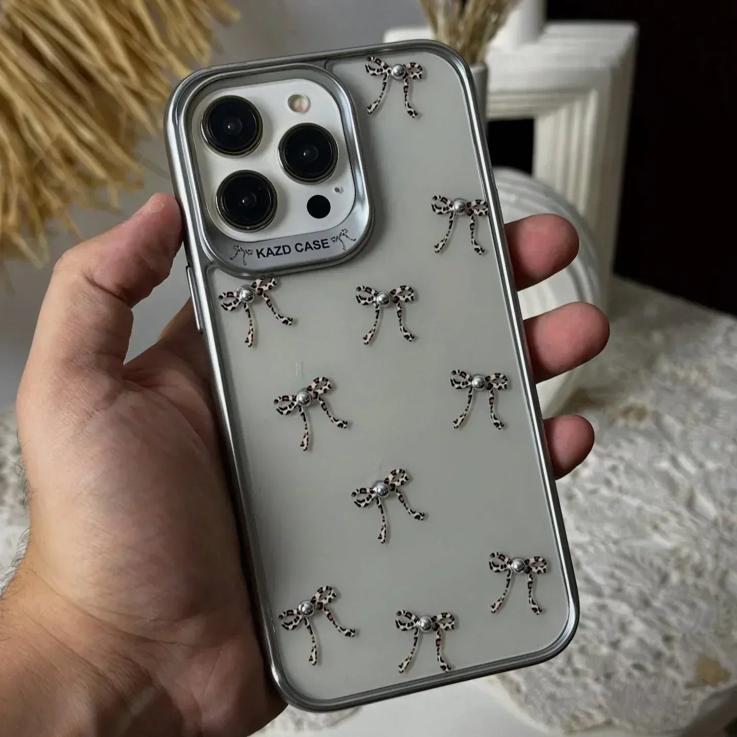Ribbon Clear Case iPhone 16 Pro Max - Three