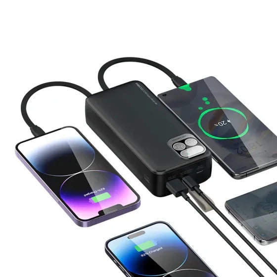 Recci PD 20W + 22.5W 30000mAh Power Bank RPB-P38 - Three