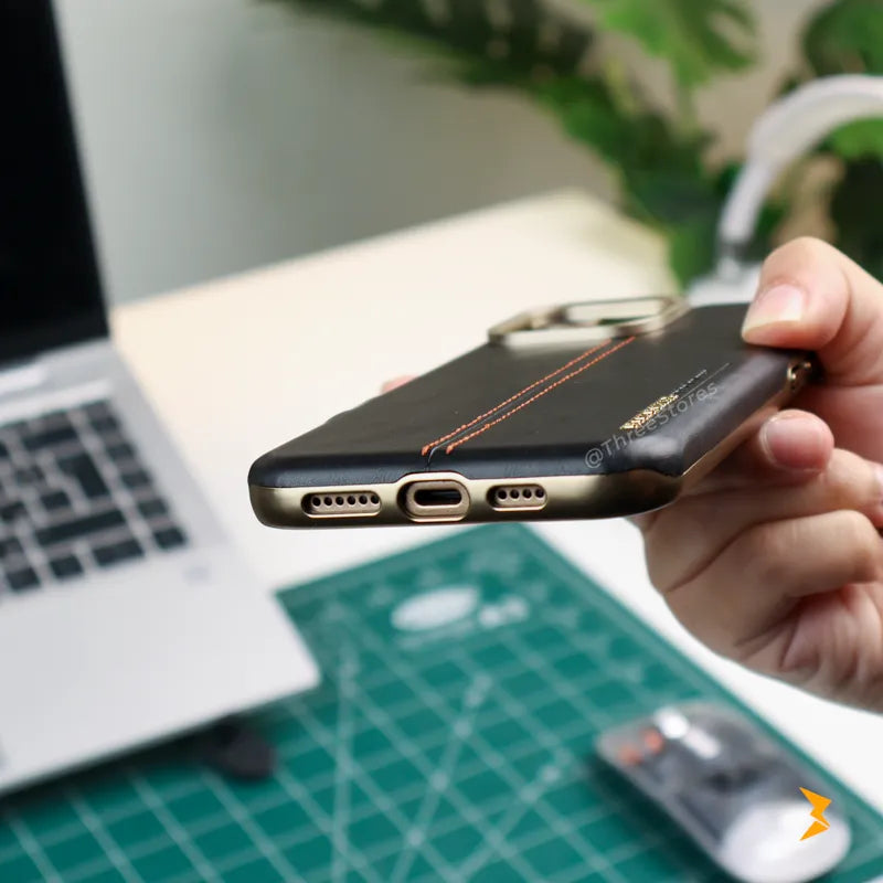 Rimbmax Classic Leather Case iPhone 15 Pro Max