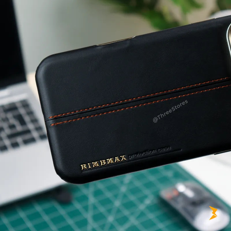 Rimbmax Classic Leather Case iPhone 15 Pro Max