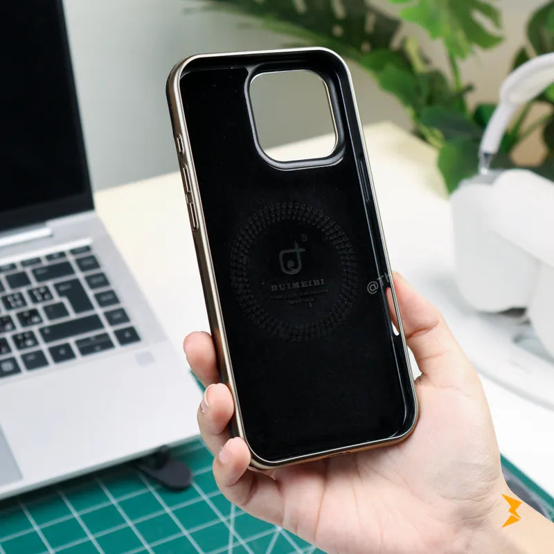 Rimbmax Classic Leather Case iPhone 16 Pro Max