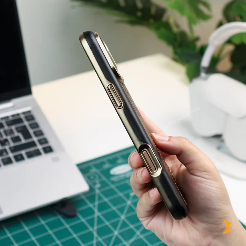 Rimbmax Classic Leather Case iPhone 16 Pro Max