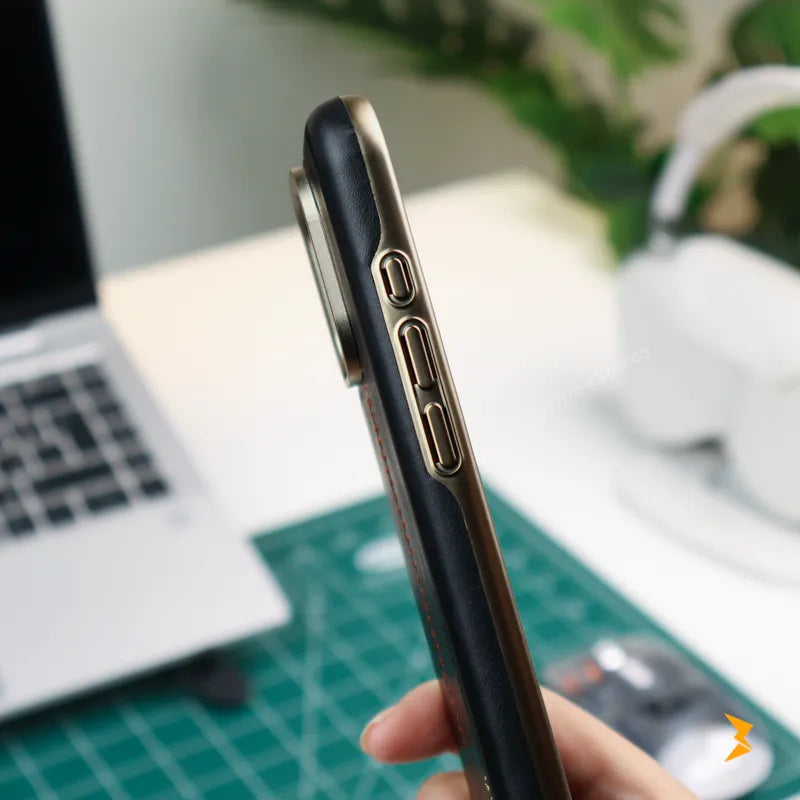 Rimbmax Classic Leather Case iPhone 16 Pro Max