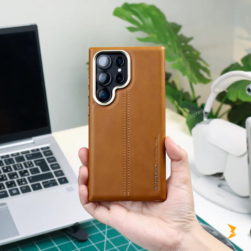 Rimbmax Classic Leather Case Samsung S24 Ultra