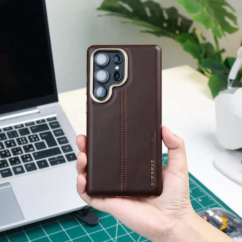 Rimbmax Classic Leather Case Samsung S25 Ultra