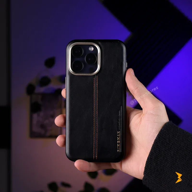 Rimbmax Classic Leather iPhone 15 Pro Max - Three