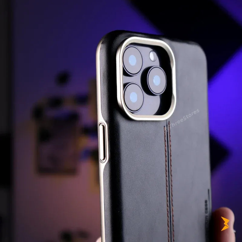 Rimbmax Classic Leather iPhone 15 Pro Max - Three