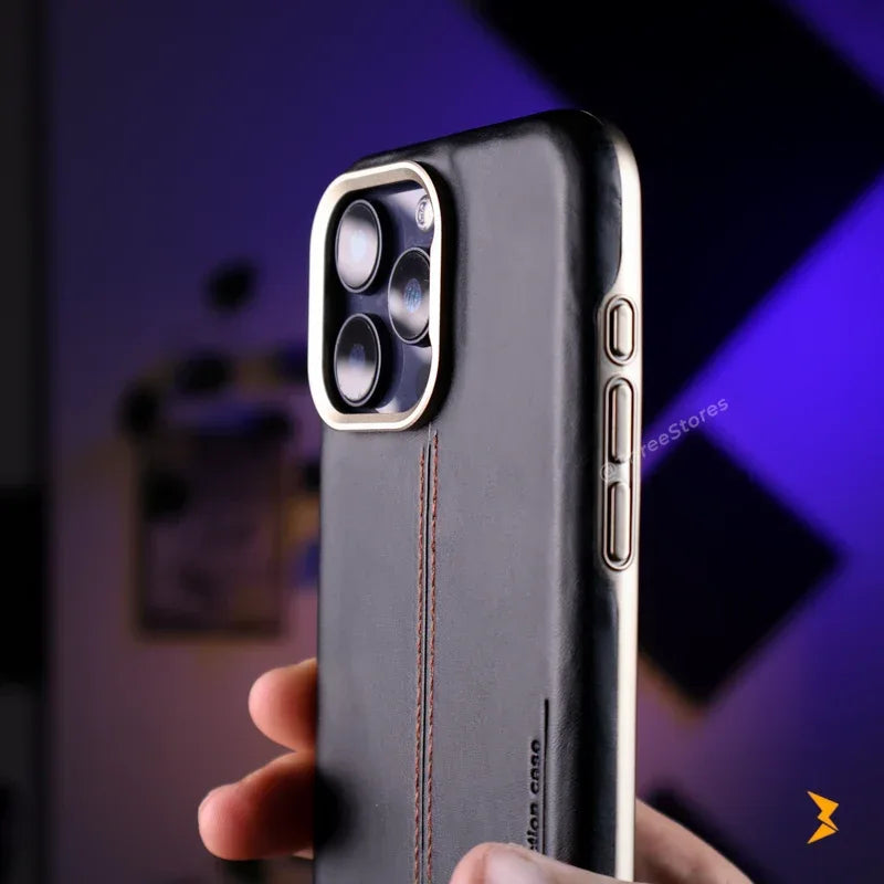 Rimbmax Classic Leather iPhone 15 Pro Max - Three