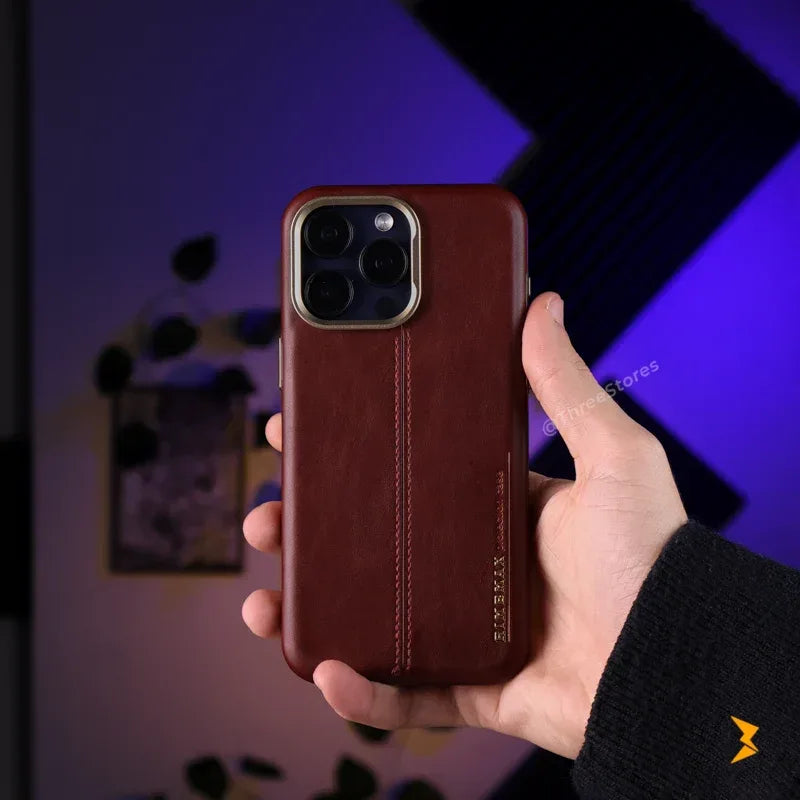 Rimbmax Classic Leather iPhone 15 Pro Max - Three