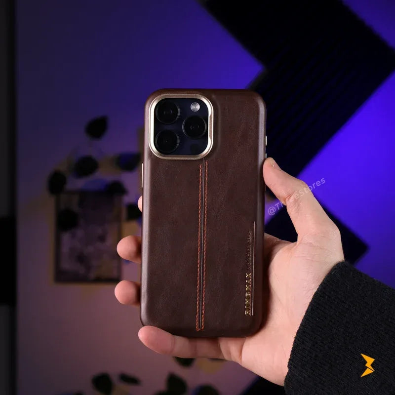 Rimbmax Classic Leather iPhone 15 Pro Max - Three