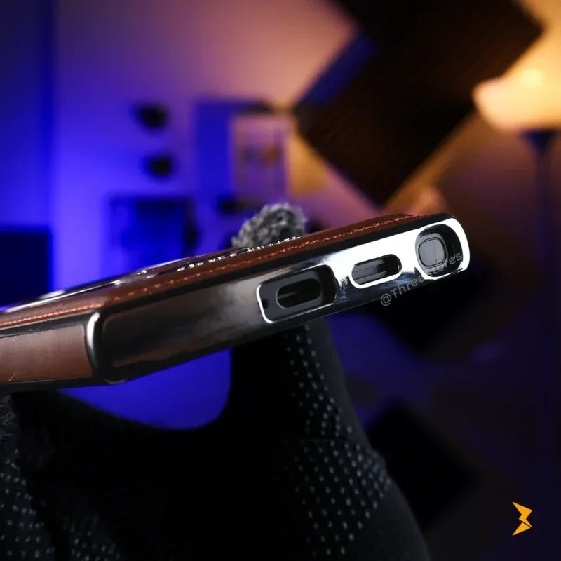 Rimbmax Leather Stand Magsafe Case Samsung S24 Ultra - Three