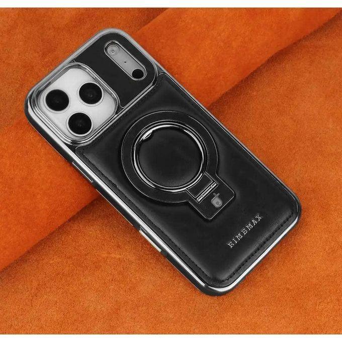 Rimbmax Leather Stand Magsafe Case iPhone 17 Pro Max - Three