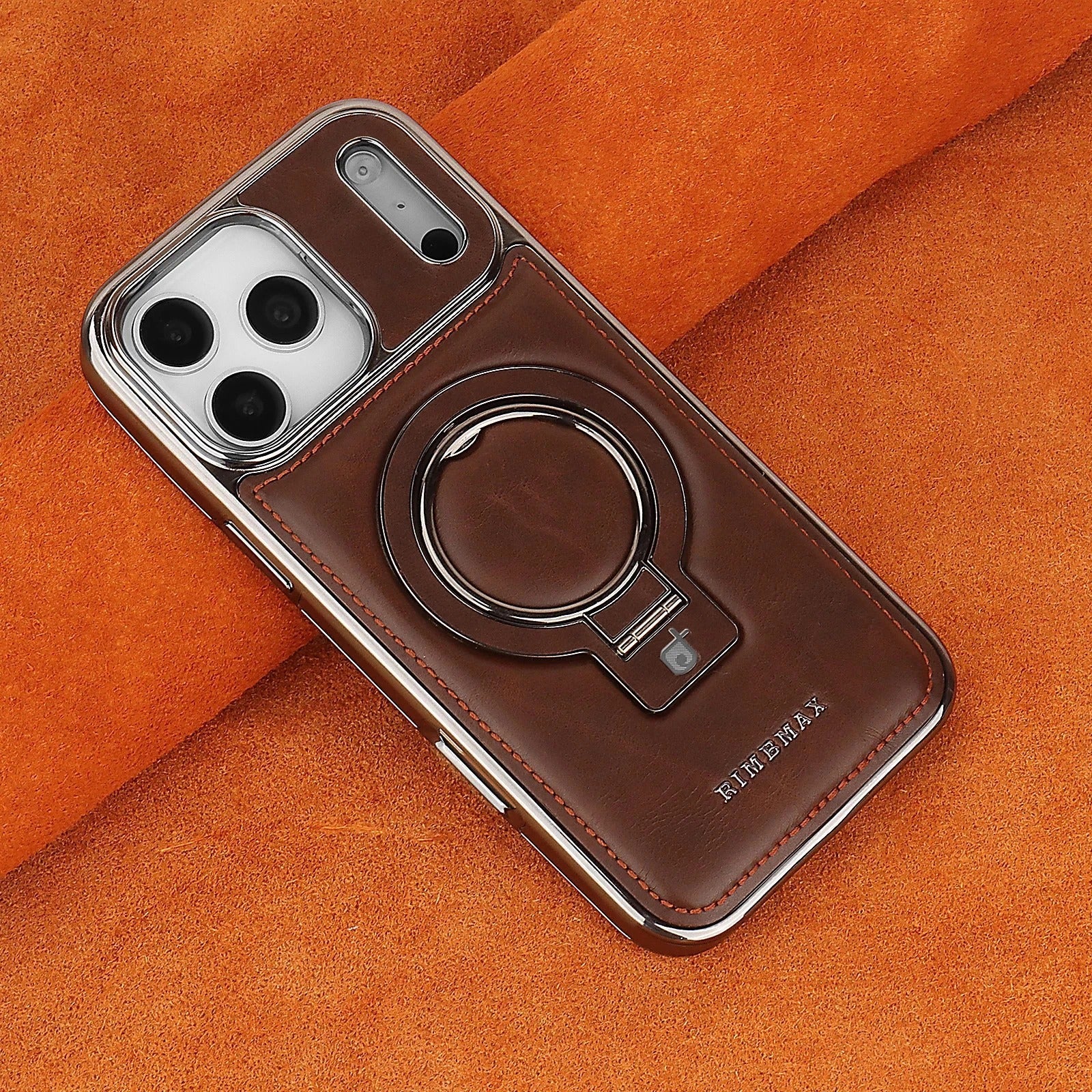 Rimbmax Leather Stand Magsafe Case iPhone 17 Pro Max