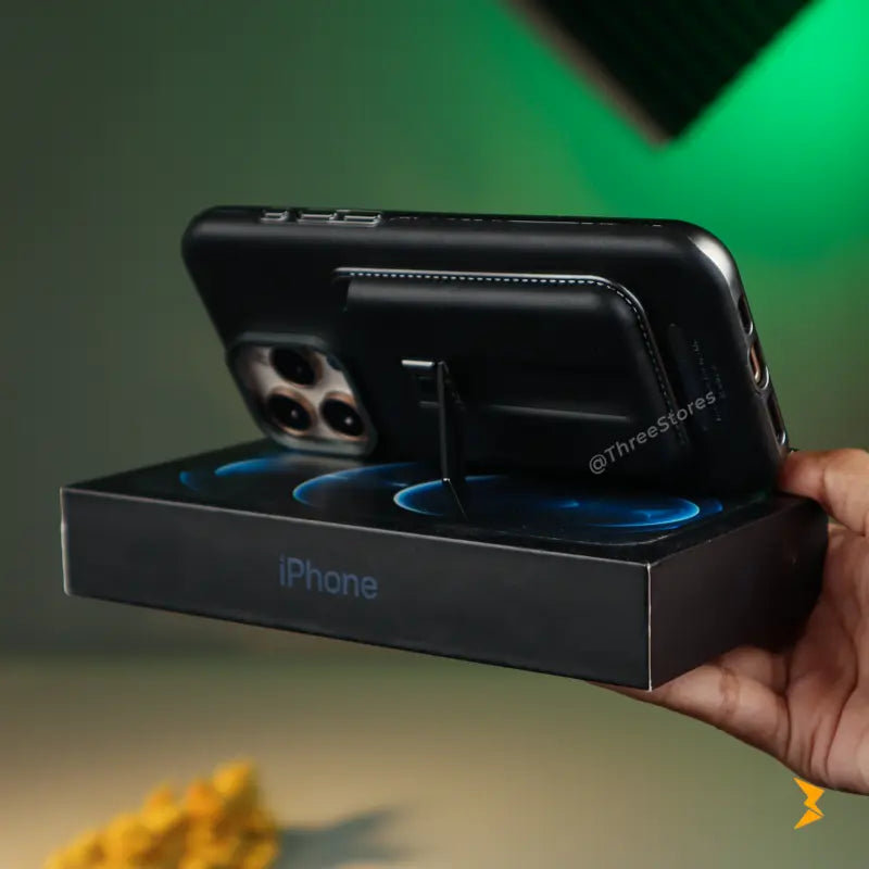 Rimbmax Magnetic Card Holder Leather Case iPhone 16 Pro Max