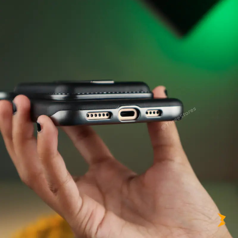 Rimbmax Magnetic Card Holder Leather Case iPhone 16 Pro Max