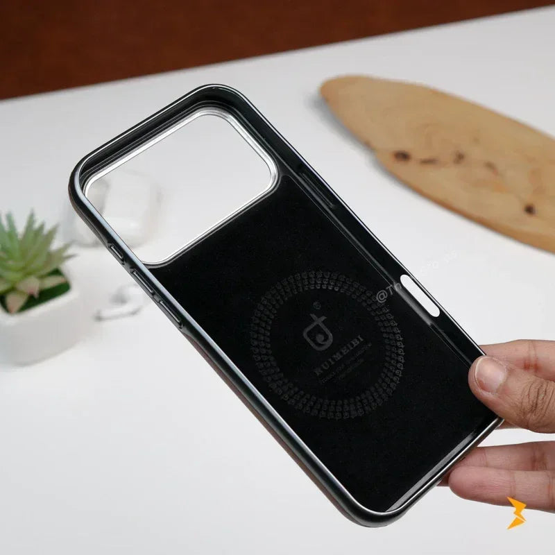 Ruime Leather Magsafe Stand Case iPhone 17 Pro Max - Three