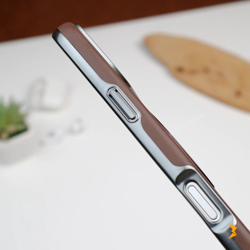 Ruime Leather Magsafe Stand Case iPhone 17 Pro Max