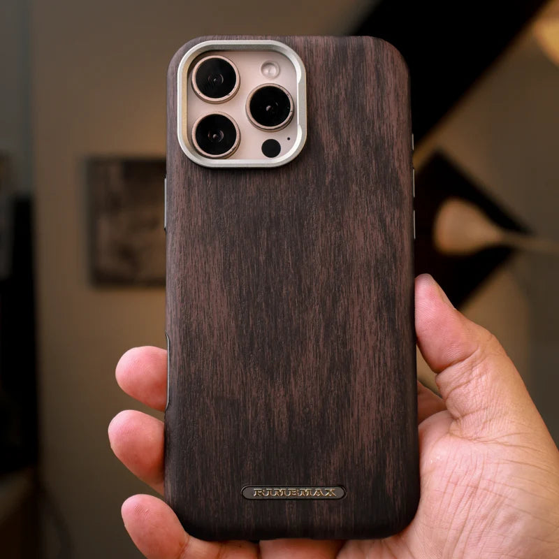 Rimbmax Tpu Wood Case iPhone 16 Pro Max
