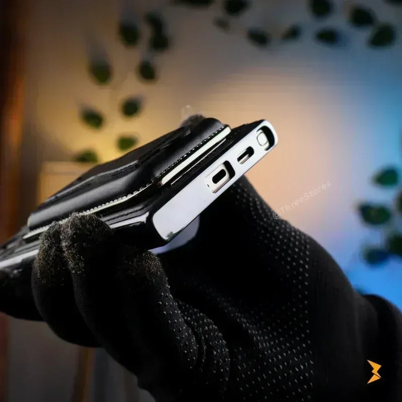 Rimbmax Vogue Magnetic Card Holder Leather Case Samsung S25 Ultra - Three