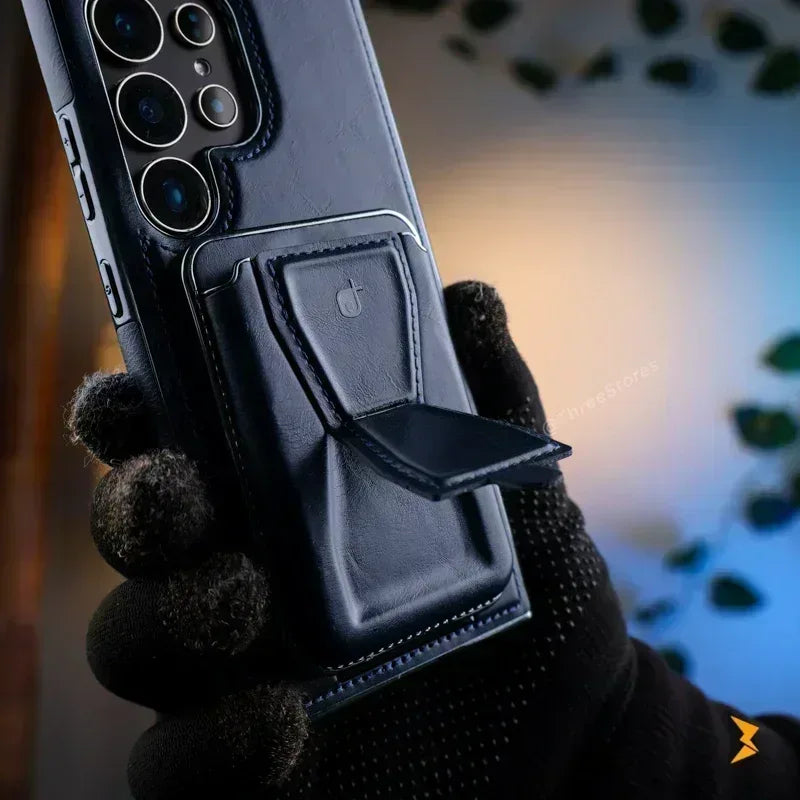 Rimbmax Vogue Magnetic Card Holder Leather Case Samsung S25 Ultra - Three