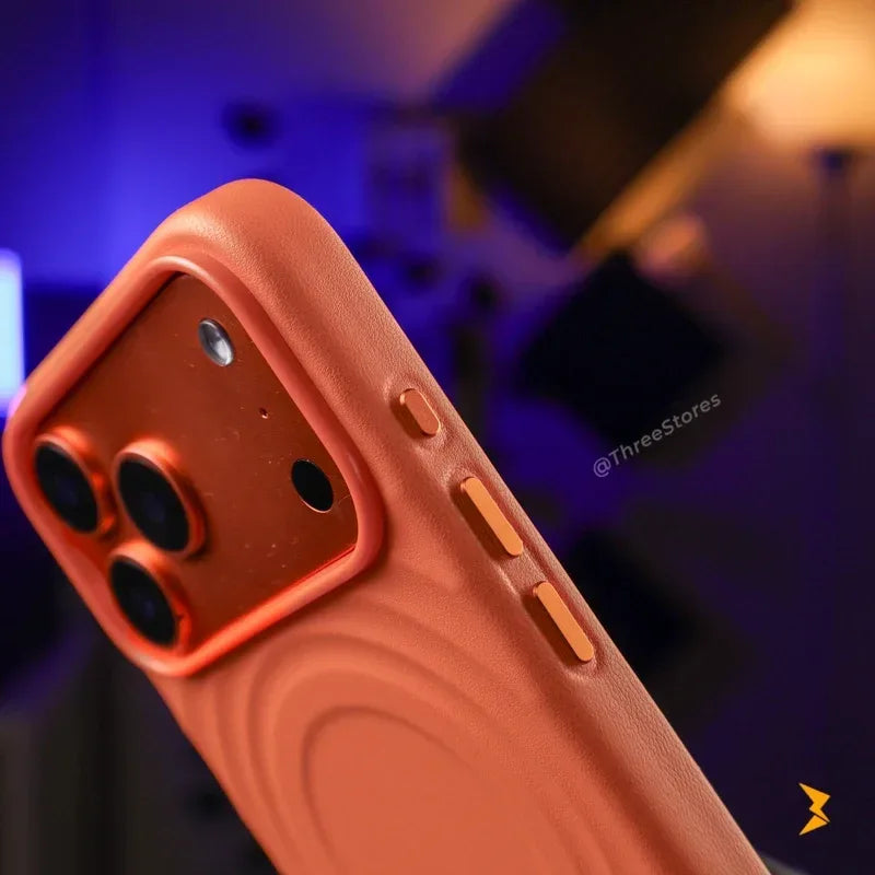 Ripple Leather Magsafe Case iPhone 17 Pro Max - Three