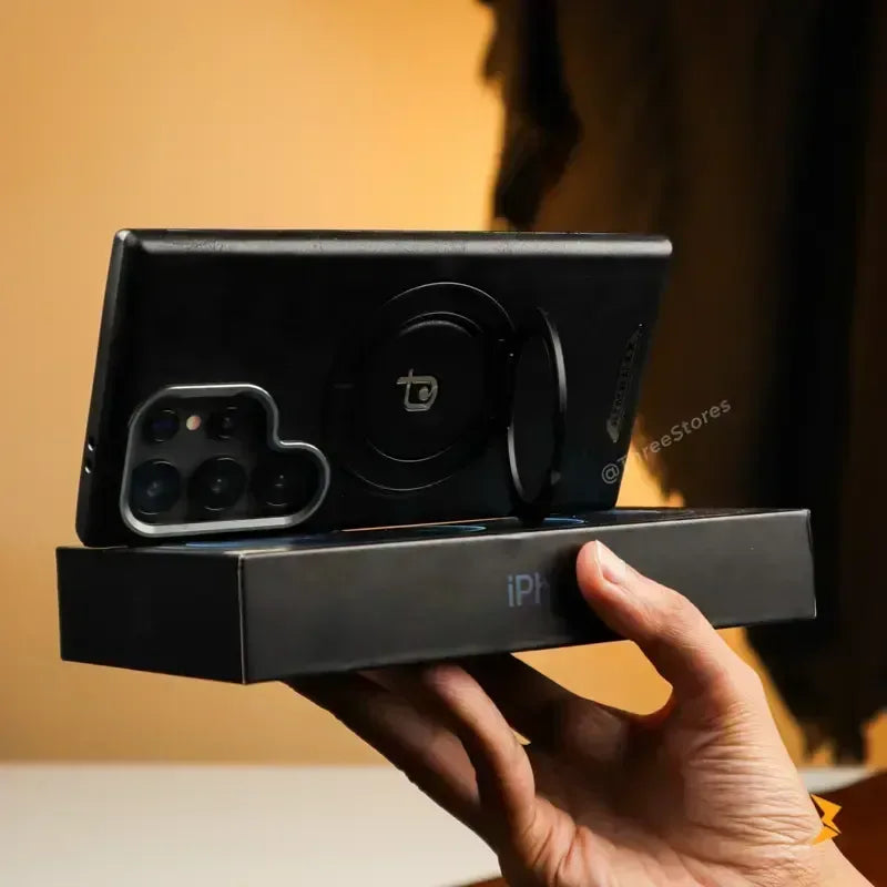 Ruime Leather Magsafe Stand Case Samsung S25 Ultra - Three