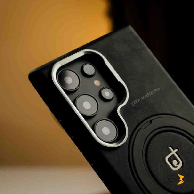 Ruime Leather Magsafe Stand Case Samsung S25 Ultra