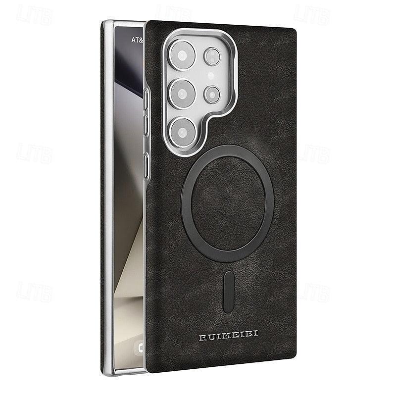 Ruimeibi Carga Leather Magsafe Case Samsung S25 Ultra - Three