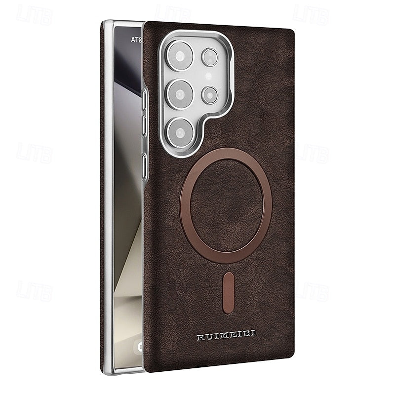 Ruimeibi Carga Leather Magsafe Case Samsung S24 Ultra