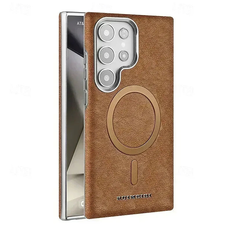 Ruimeibi Carga Leather Magsafe Case Samsung S25 Ultra - Three