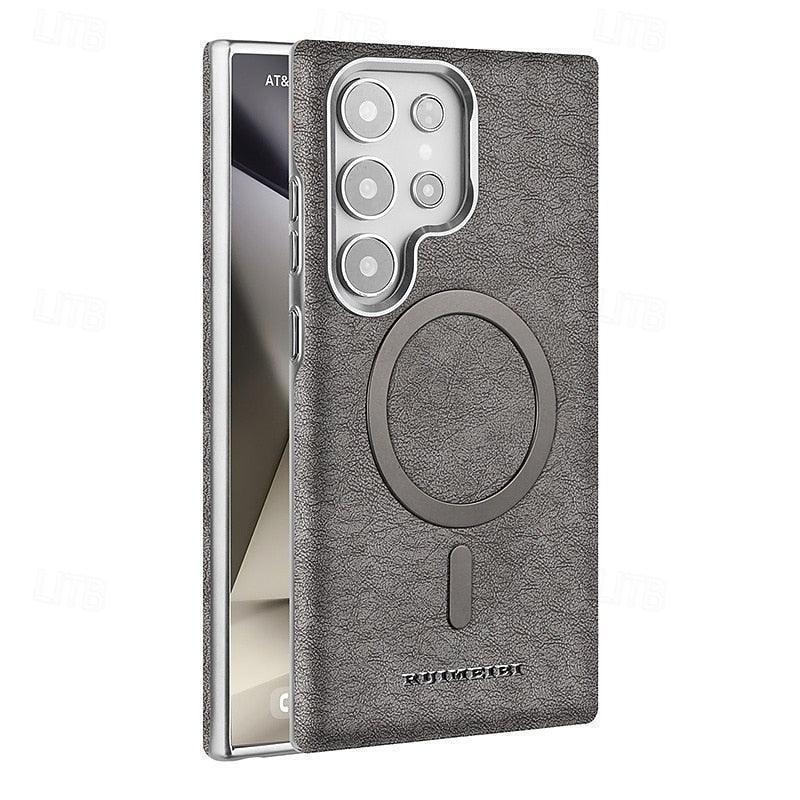 Ruimeibi Carga Leather Magsafe Case Samsung S25 Ultra - Three