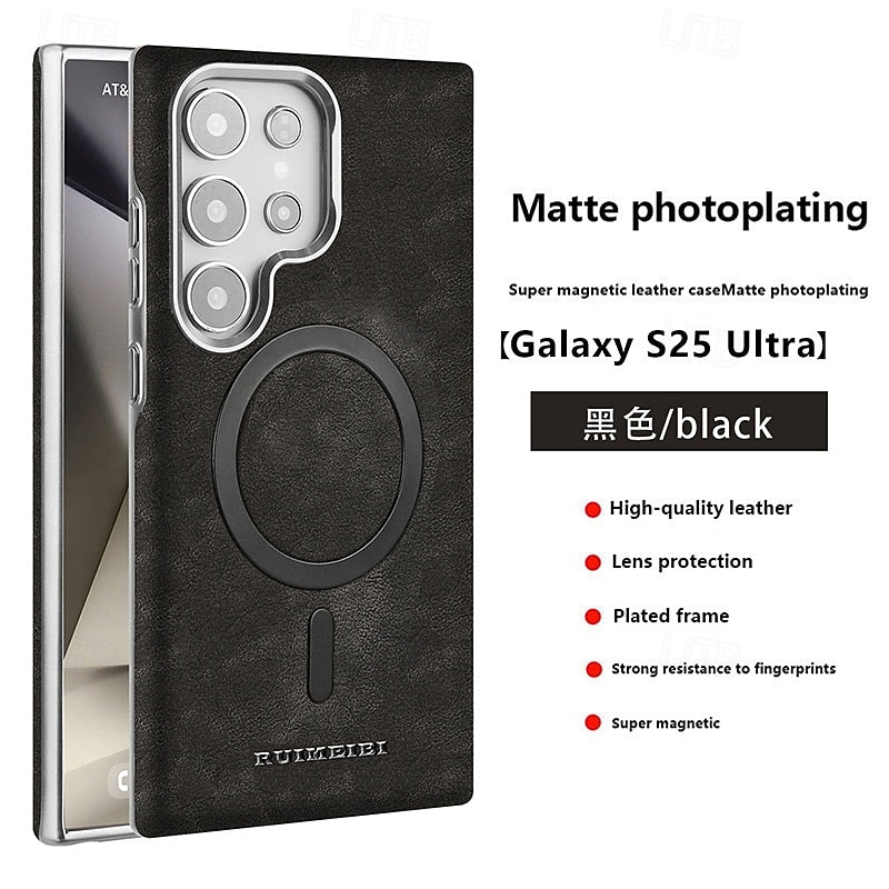 Ruimeibi Carga Leather Magsafe Case Samsung S24 Ultra