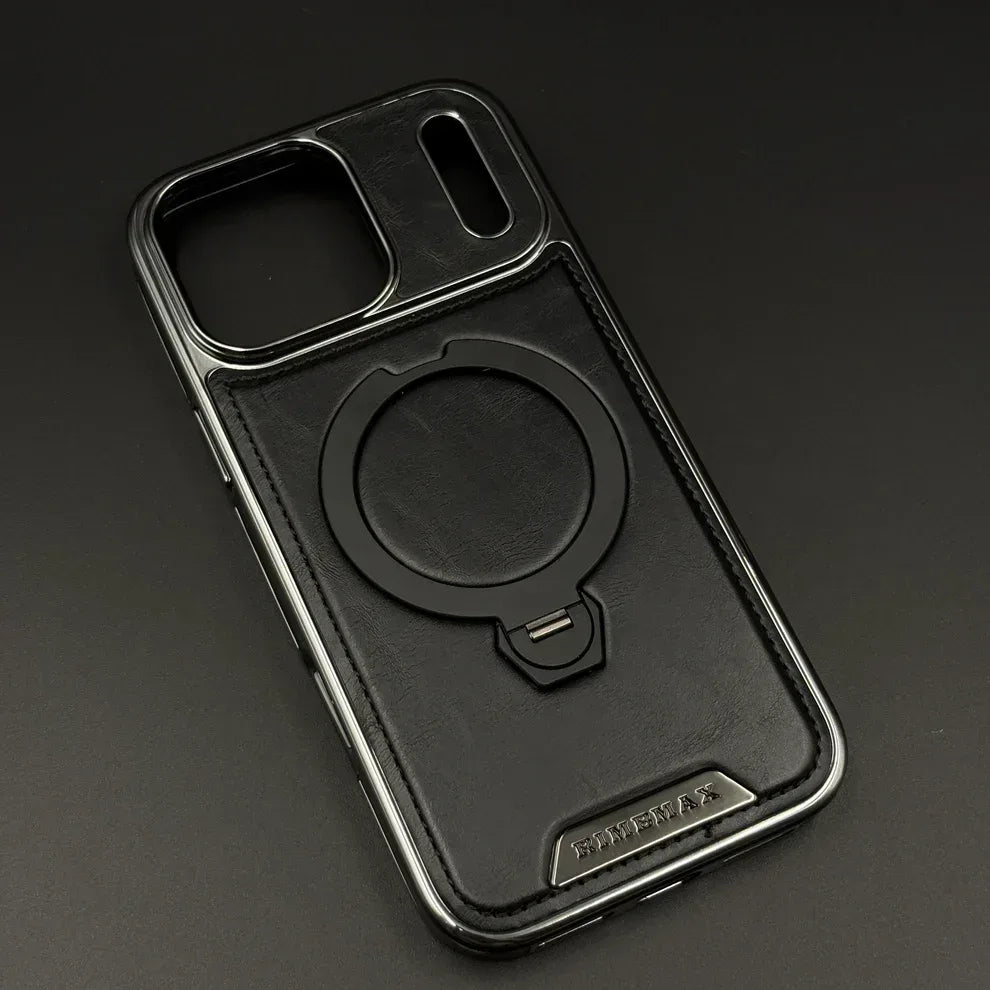 Royal Leather MagSafe Stand Case iPhone 17 Pro Max - Three