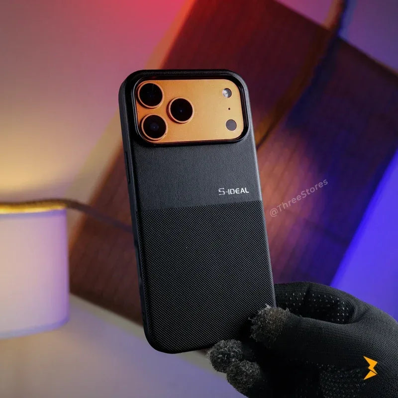 S-Ideal Leather Case iPhone 17 Pro Max - Three