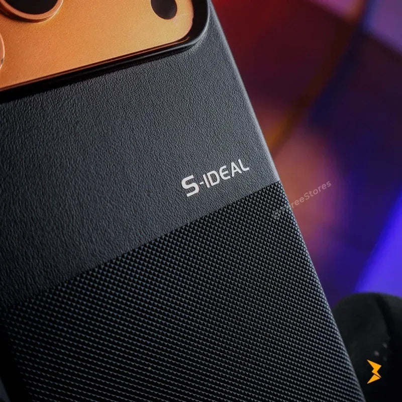 S-Ideal Leather Case iPhone 17 Pro Max - Three