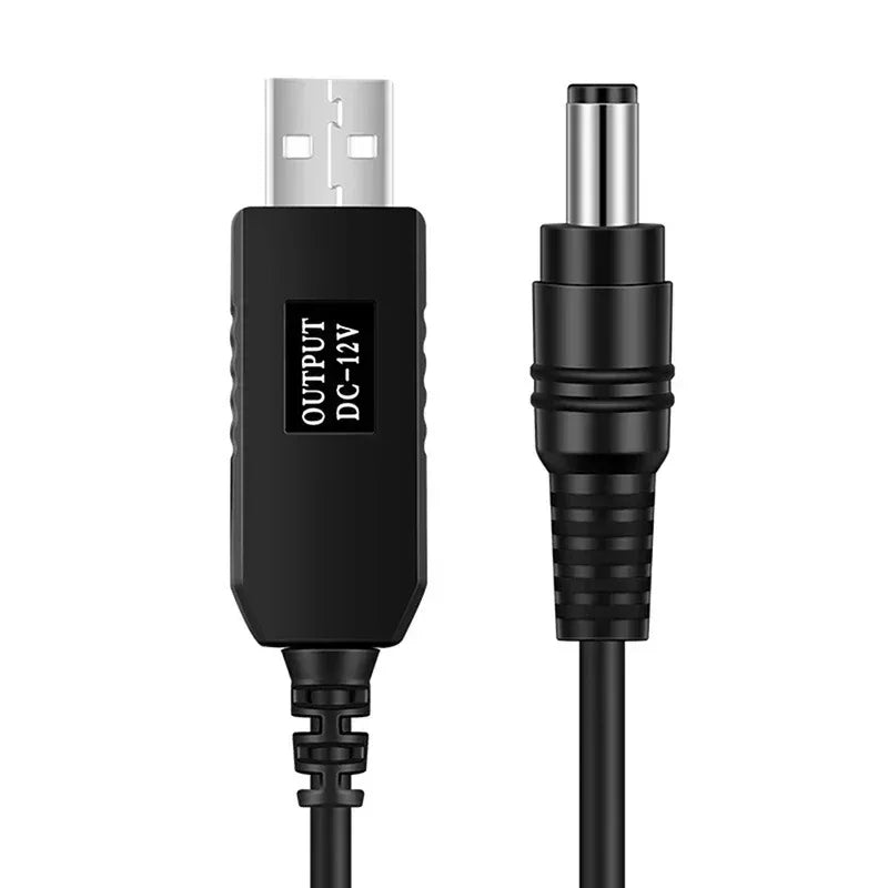USB DC 5V to 12V Router Cable - Three